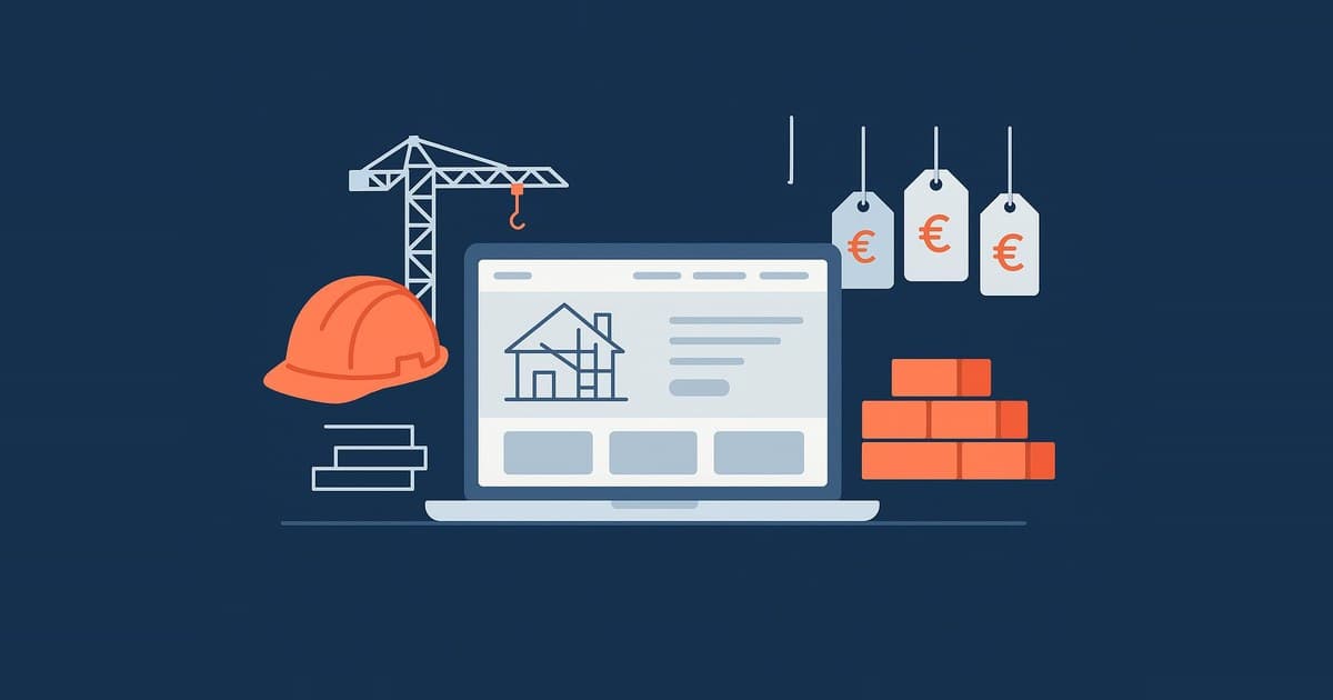 Combien coûte un site internet pour une entreprise de construction en Belgique